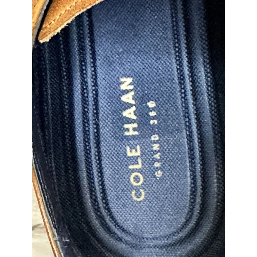 Cole Haan Grand OS Derby Shoes Mens 9M Brown Leather Brogue Wingtip C28205